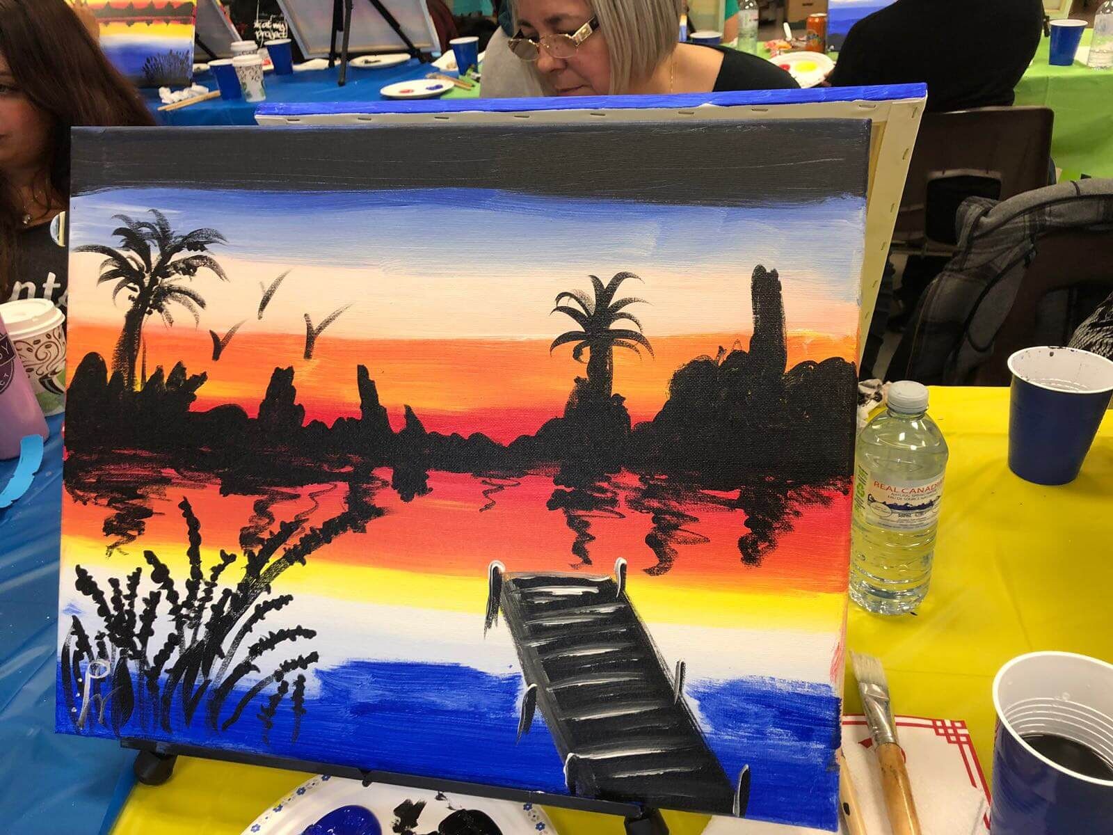 Artwork from our 2018 Paint Night Fundraiser