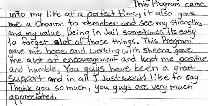Image 3 of Handwritten Testimonial